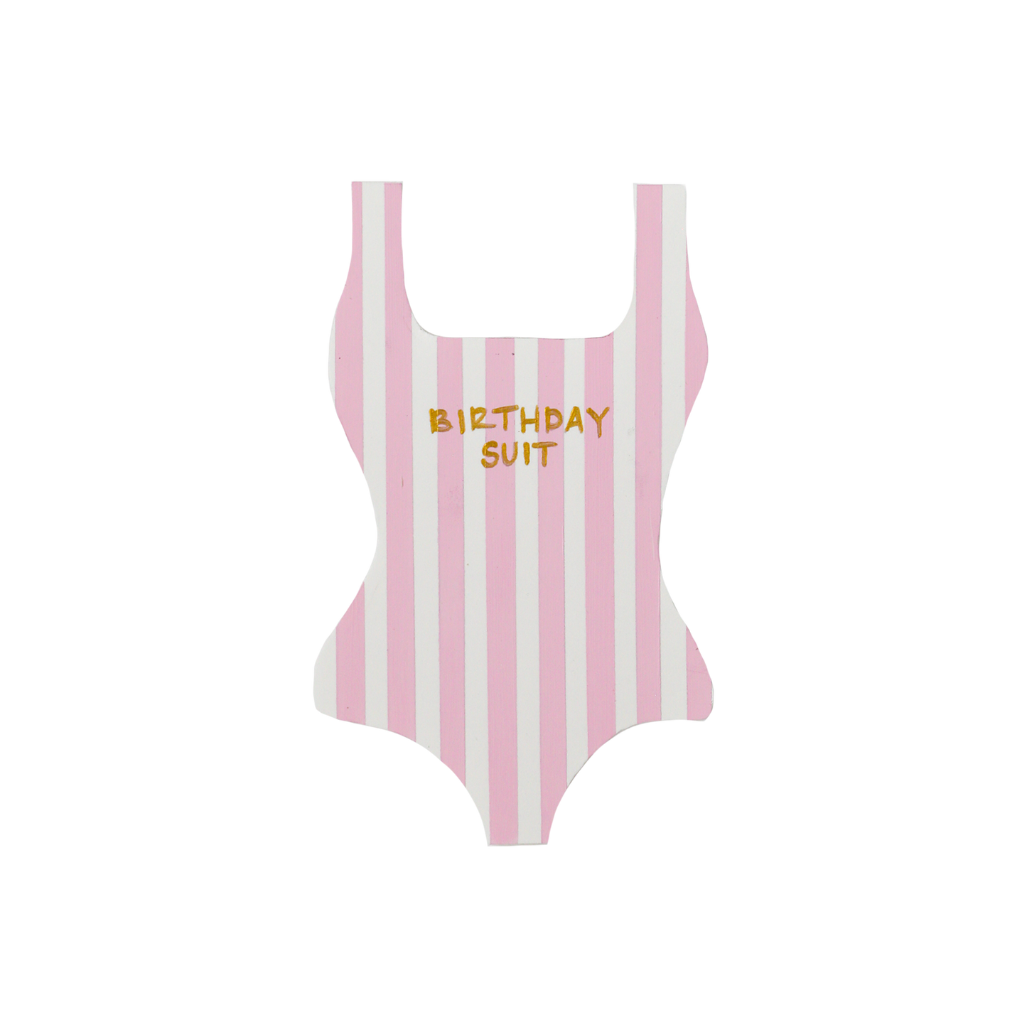 BIRTHDAY SUIT CARD IN STRIPES