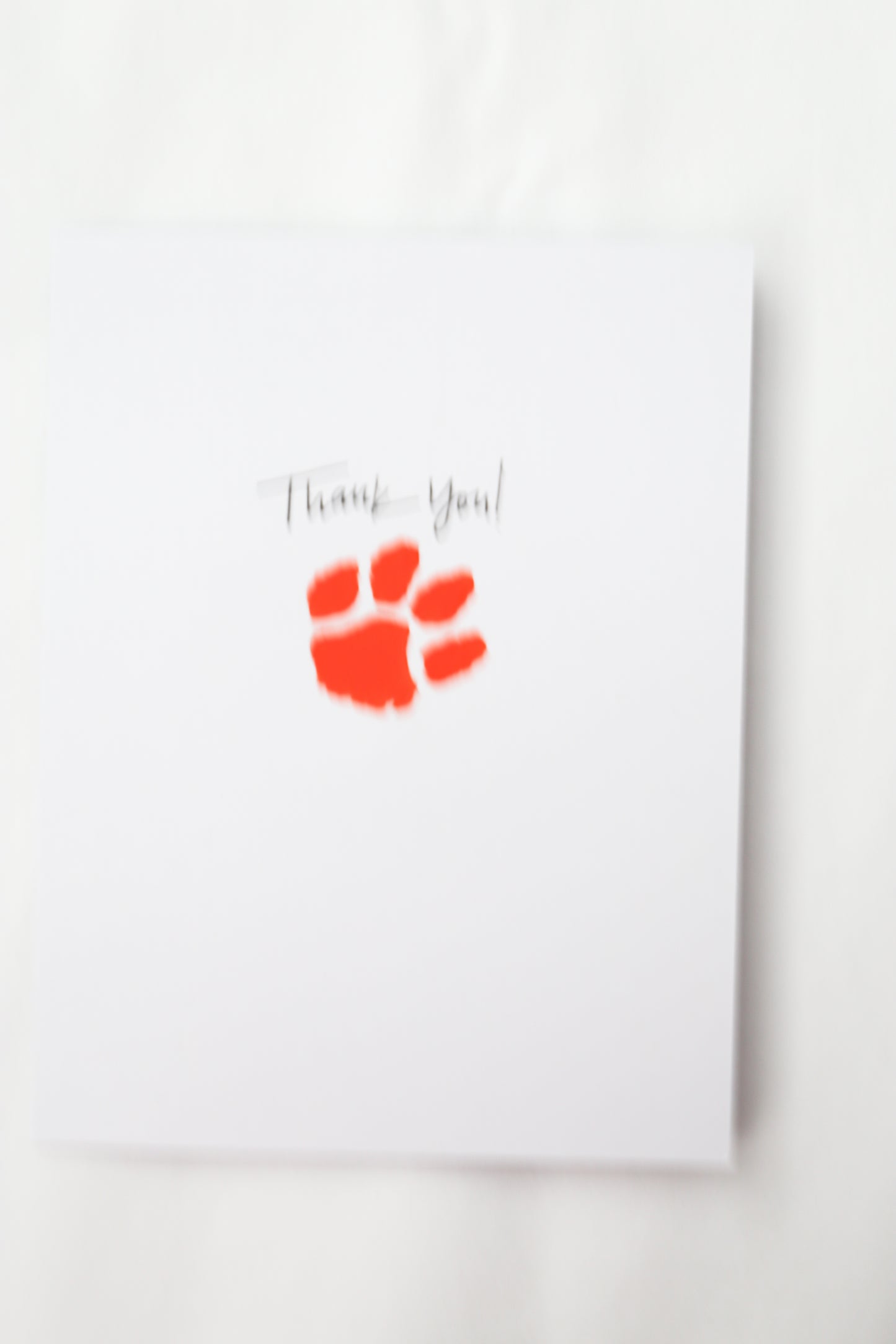 CLEMSON THANK YOU CARD